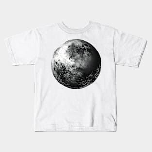 Super Moon, Crescent Full Moon Astrology Goth Art Kids T-Shirt